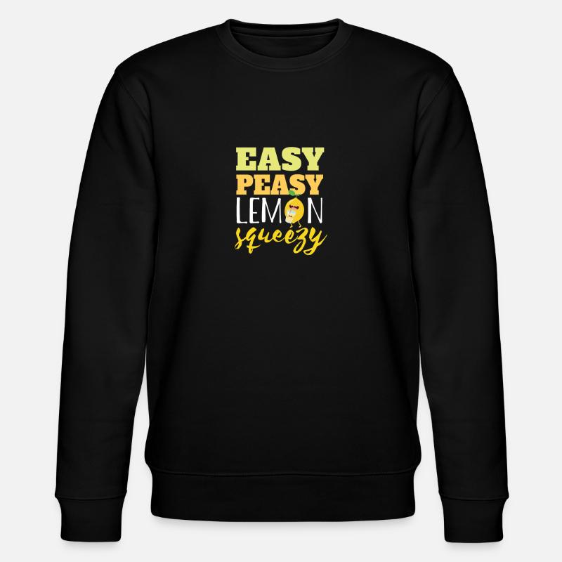 Facile Squeezy Citron Peasy - Sweat bio CHANGER Stanley/Stella Unisexe - noir