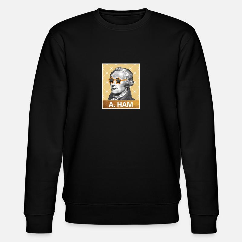 Alexander Hamilton - Stanley/Stella Unisex Bio-Sweatshirt CHANGER  - Schwarz