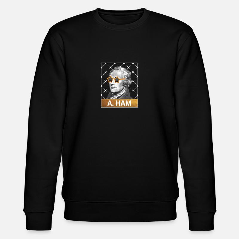 Alexander Hamilton US Gründervater - Stanley/Stella Unisex Bio-Sweatshirt CHANGER  - Schwarz