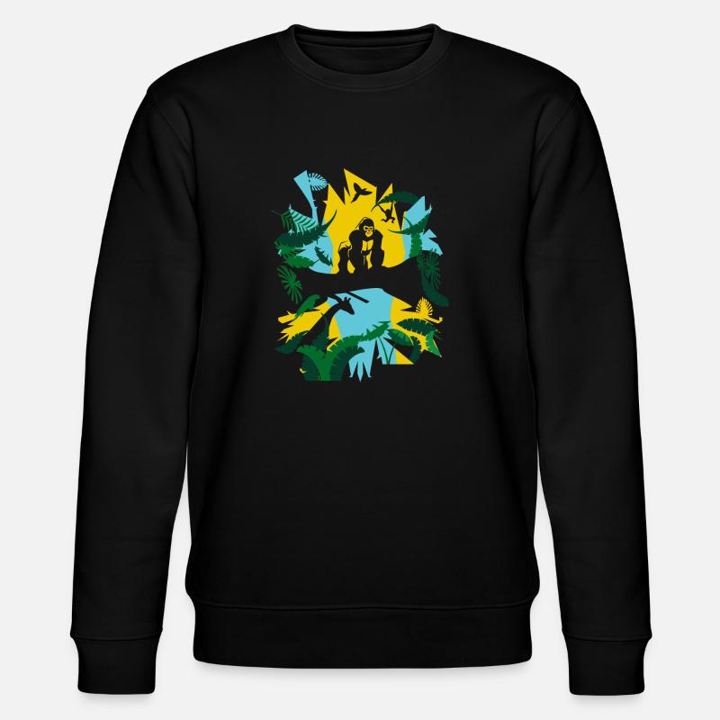 Gorille de la jungle - Sweat bio CHANGER Stanley/Stella Unisexe - noir