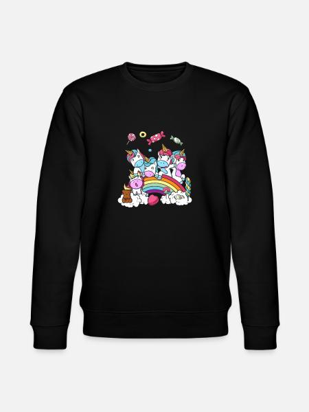 Birthday Gift Unicorn Party Daughter - Stanley/Stella CHANGER Unisex Organic Sweatshirt - black