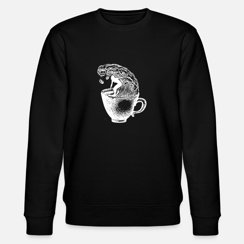 Les surfeurs de café - Sweat bio CHANGER Stanley/Stella Unisexe - noir