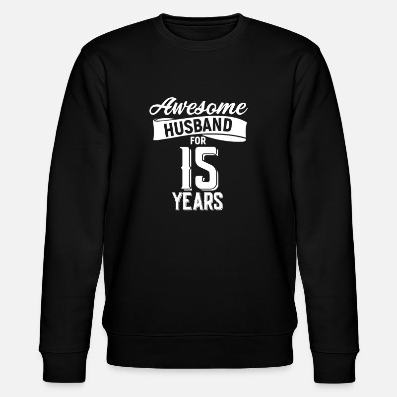 15e anniversaire de mariage - Sweat bio CHANGER Stanley/Stella Unisexe - noir