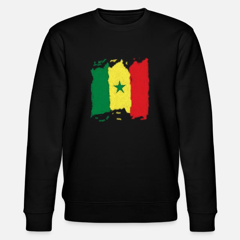 Drapeau du Sénégal - Sweat bio CHANGER Stanley/Stella Unisexe - noir