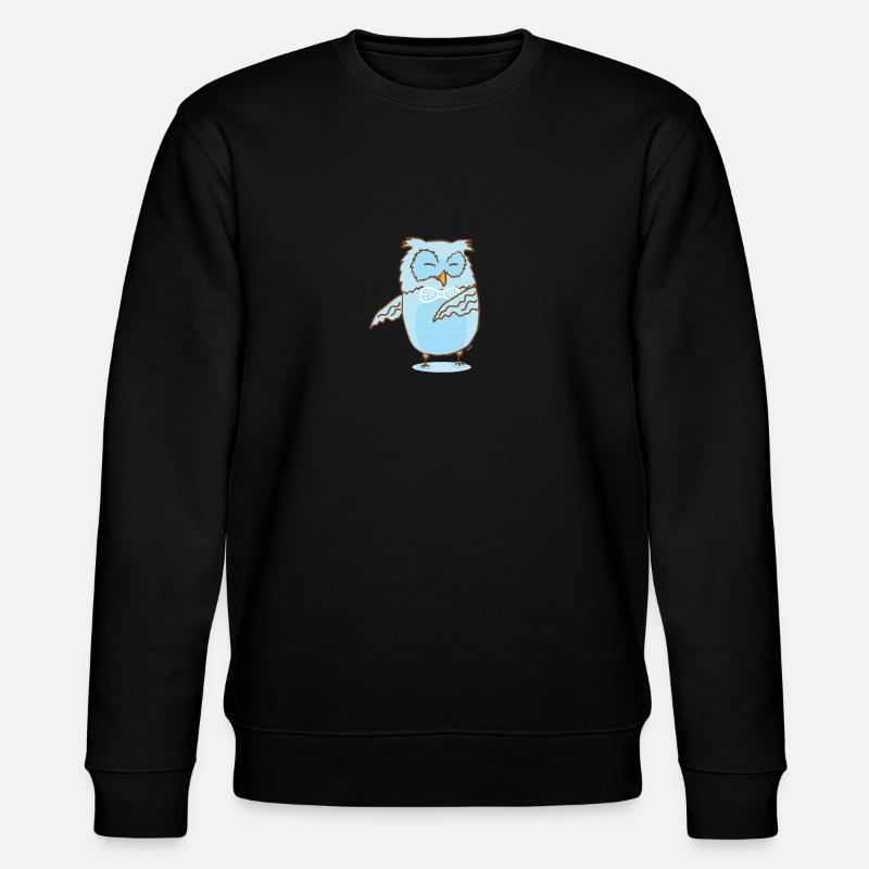Floss Dance Move Owl - Stanley/Stella CHANGER Unisex Organic Sweatshirt - black