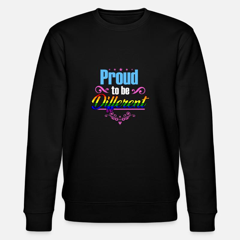Proud to be Different - Stanley/Stella Unisex Bio-Sweatshirt CHANGER  - Schwarz