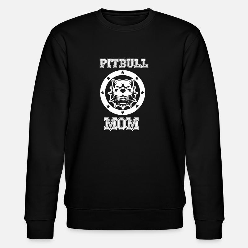 Pitbull Mama - Stanley/Stella Unisex Bio-Sweatshirt CHANGER  - Schwarz