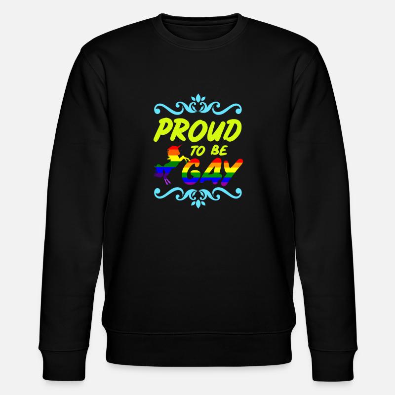 Fier d'être gay - Sweat bio CHANGER Stanley/Stella Unisexe - noir