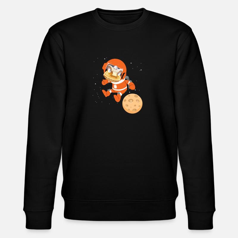 Weltraum Astronaut Dinosaurier - Stanley/Stella Unisex Bio-Sweatshirt CHANGER  - Schwarz