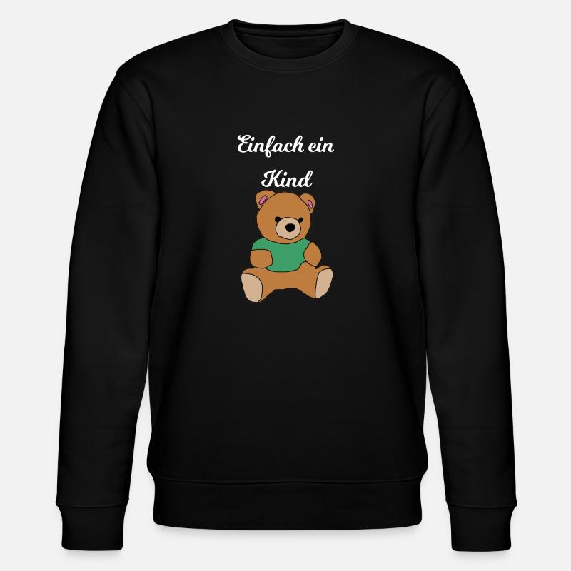 Teddybär - Stanley/Stella Unisex Bio-Sweatshirt CHANGER  - Schwarz