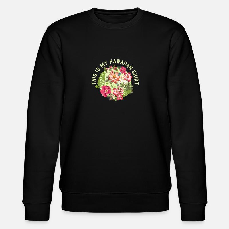 Hawaii Hemd - Stanley/Stella Unisex Bio-Sweatshirt CHANGER  - Schwarz
