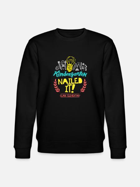 Kindergarten Nailed It Clark Elementary - Stanley/Stella CHANGER Unisex Organic Sweatshirt - black