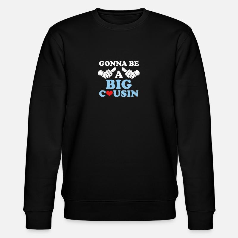 Großer Cousin - Stanley/Stella Unisex Bio-Sweatshirt CHANGER  - Schwarz