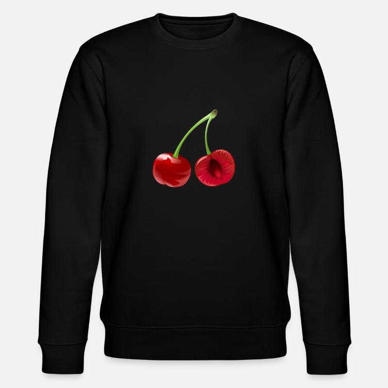 Cherry Fruit Fruit Cherry Fruit - Stanley/Stella CHANGER Unisex Organic Sweatshirt - black
