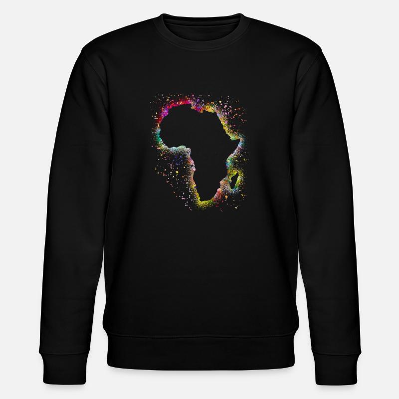 Afrika - Stanley/Stella Unisex Bio-Sweatshirt CHANGER  - Schwarz