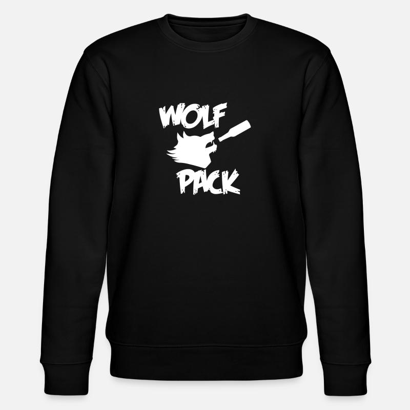Wolfpack BACHELORPARTY - Stanley/Stella Unisex Bio-Sweatshirt CHANGER  - Schwarz