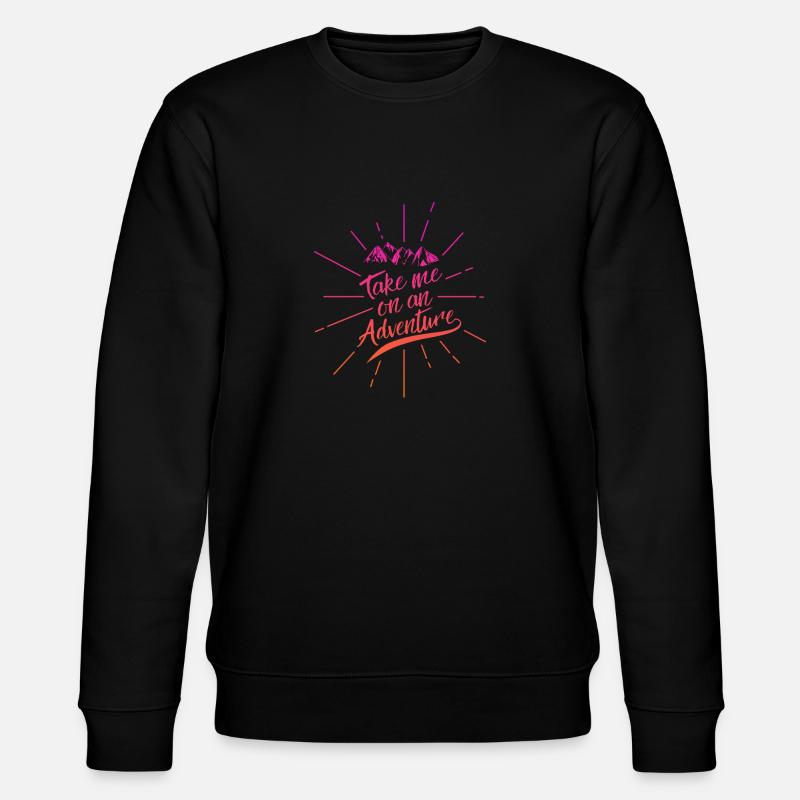 Take me on an Adventure - Stanley/Stella Unisex Bio-Sweatshirt CHANGER  - Schwarz