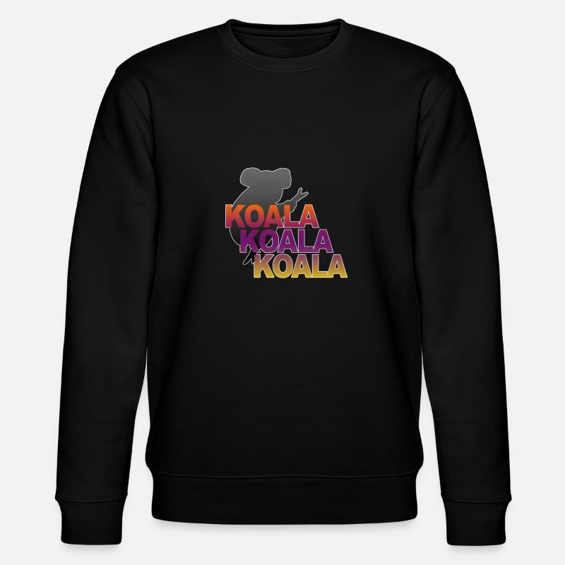Koala Koala Koala - Stanley/Stella CHANGER Unisex Organic Sweatshirt - black