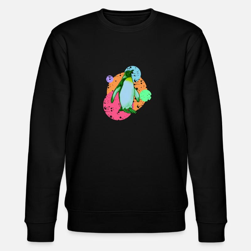 Pinguin Seevogel Südpol - Stanley/Stella Unisex Bio-Sweatshirt CHANGER  - Schwarz