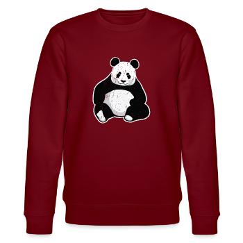 Panda géant du grand panda - Sweat bio CHANGER Stanley/Stella Unisexe - bordeaux - Devant - Nik (191cm) & Marisol (170cm)