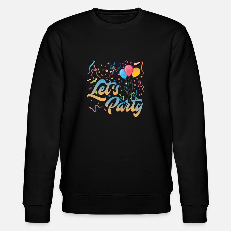Let s Party - Stanley/Stella Unisex Bio-Sweatshirt CHANGER  - Schwarz