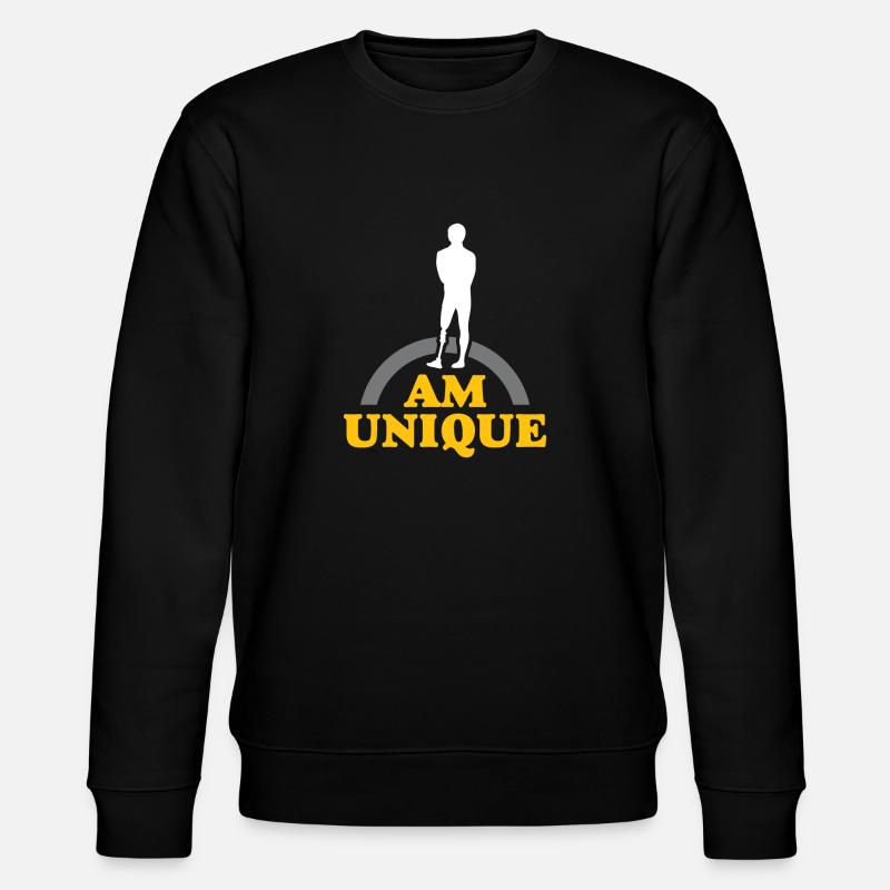 Bras d'invalidité prothétique perdu - Sweat bio CHANGER Stanley/Stella Unisexe - noir