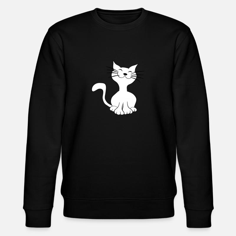 Katze - Stanley/Stella Unisex Bio-Sweatshirt CHANGER  - Schwarz
