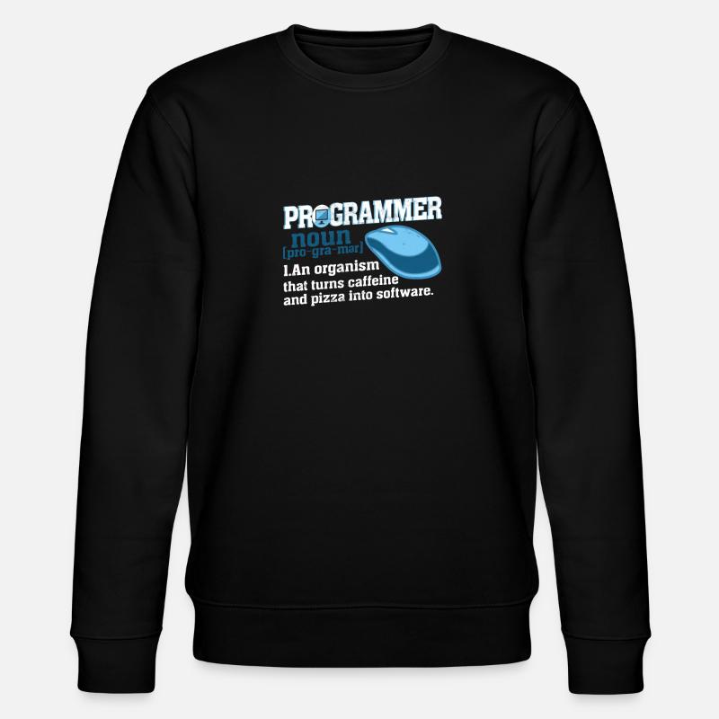 Programmierer Definition Geek Computerfreak Nerd - Stanley/Stella Unisex Bio-Sweatshirt CHANGER  - Schwarz