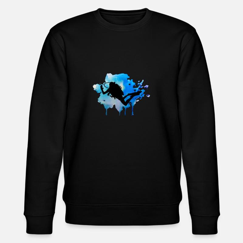 Diver Diving Diving T Shirt - Sweat bio CHANGER Stanley/Stella Unisexe - noir