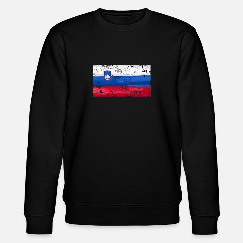 Drapeau de la Slovénie - Sweat bio CHANGER Stanley/Stella Unisexe - noir