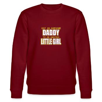 juste un génial papa chemise père fille - Sweat bio CHANGER Stanley/Stella Unisexe - bordeaux - Devant - Nik (191cm) & Marisol (170cm)
