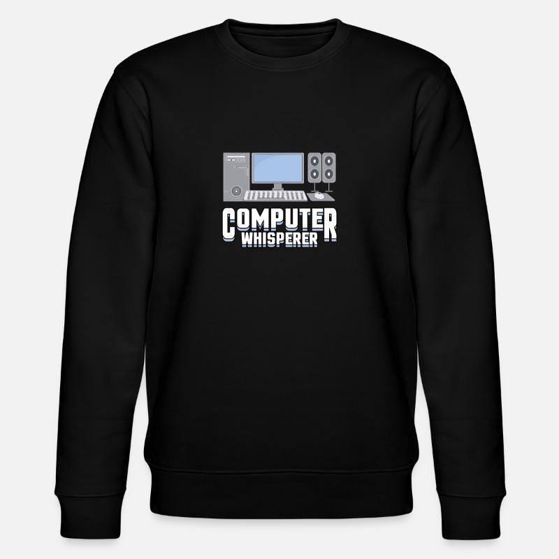 Computer Whisper Computer Scientist Student - Stanley/Stella CHANGER Unisex Organic Sweatshirt - black