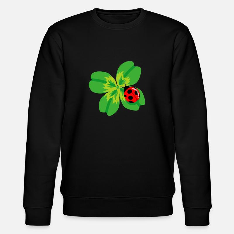 Marienkäfer - Stanley/Stella Unisex Bio-Sweatshirt CHANGER  - Schwarz