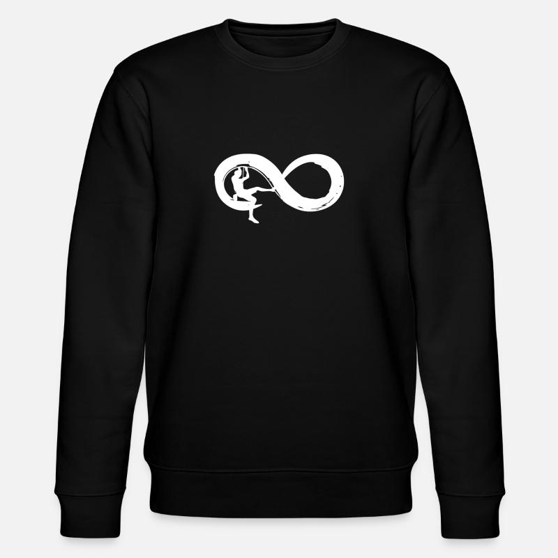 Klettern Infinity - Stanley/Stella Unisex Bio-Sweatshirt CHANGER  - Schwarz