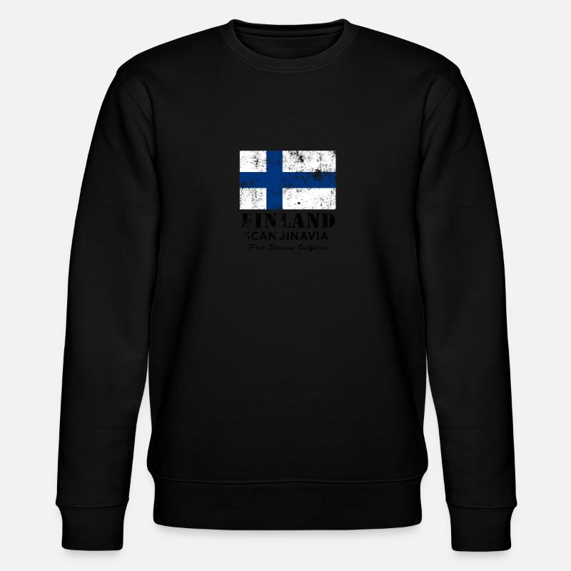Finnland T-Shirt - Stanley/Stella Unisex Bio-Sweatshirt CHANGER  - Schwarz