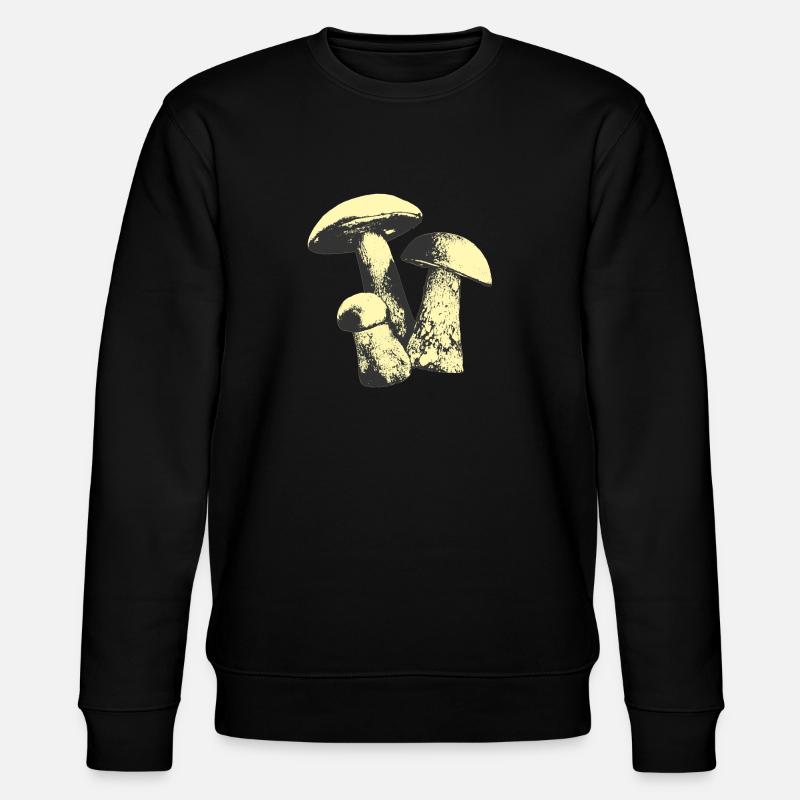 Weinlese-Pilz - Stanley/Stella Unisex Bio-Sweatshirt CHANGER  - Schwarz