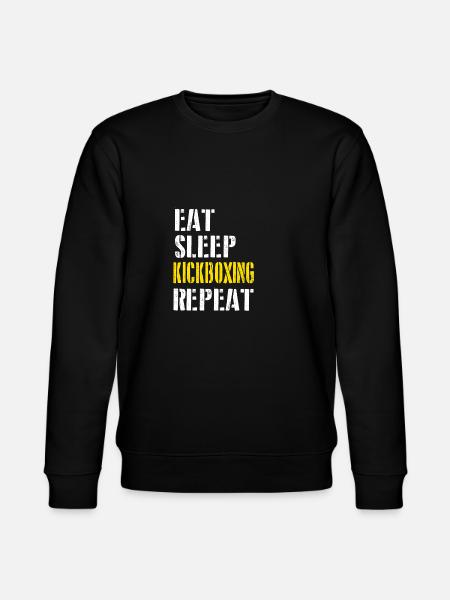Eat. Sleep. Kickboxing. Repeat. - Stanley/Stella Unisex Bio-Sweatshirt CHANGER - Schwarz