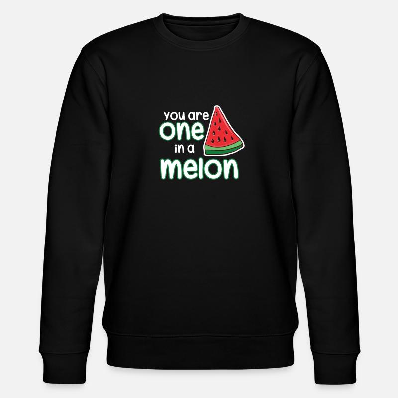 Melonen - Stanley/Stella Unisex Bio-Sweatshirt CHANGER  - Schwarz