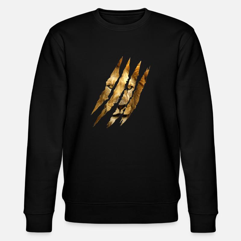 Lion Des griffes - Sweat bio CHANGER Stanley/Stella Unisexe - noir