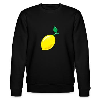 Cadeau citron citron vert aigre - Sweat bio CHANGER Stanley/Stella Unisexe - noir - Devant - Nik (191cm) & Marisol (170cm)