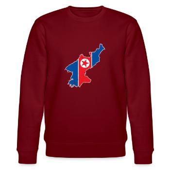 Corée du Nord Corée du Sud Drapeau Corée Asie - Sweat bio CHANGER Stanley/Stella Unisexe - bordeaux - Devant - Nik (191cm) & Marisol (170cm)