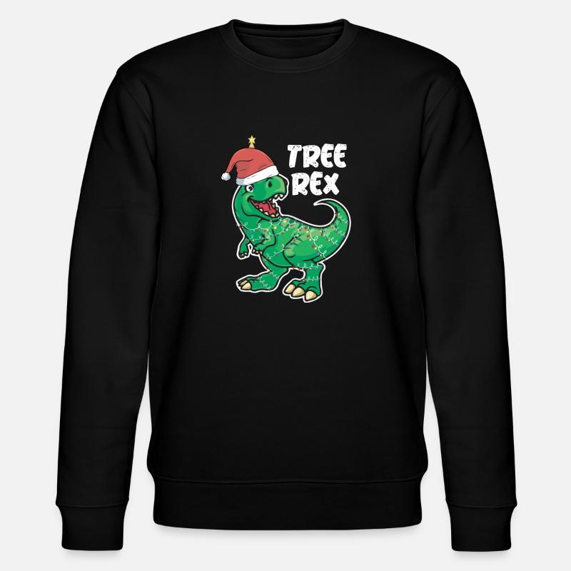 Tree Rex Christmas - Stanley/Stella CHANGER Unisex Organic Sweatshirt - black