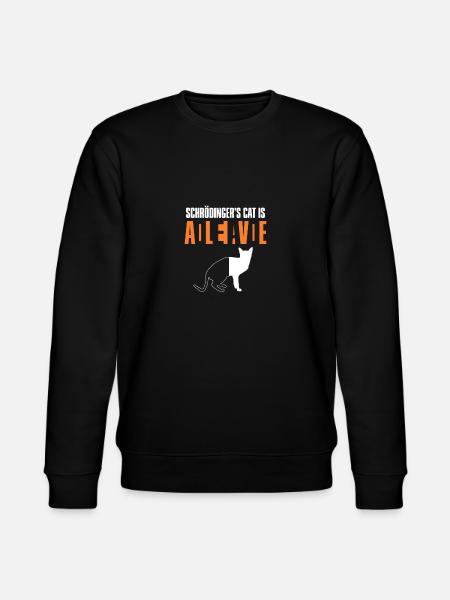 Schrodinger's Cat Dead Alive Physics Gift - Stanley/Stella CHANGER Unisex Organic Sweatshirt - black