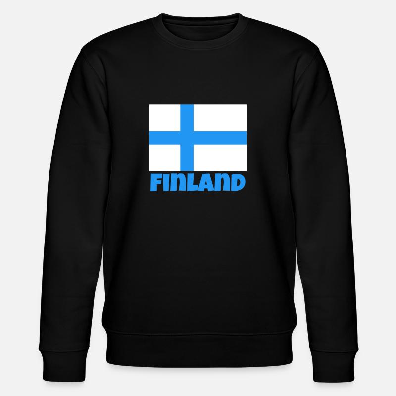 Finnland - Stanley/Stella Unisex Bio-Sweatshirt CHANGER  - Schwarz