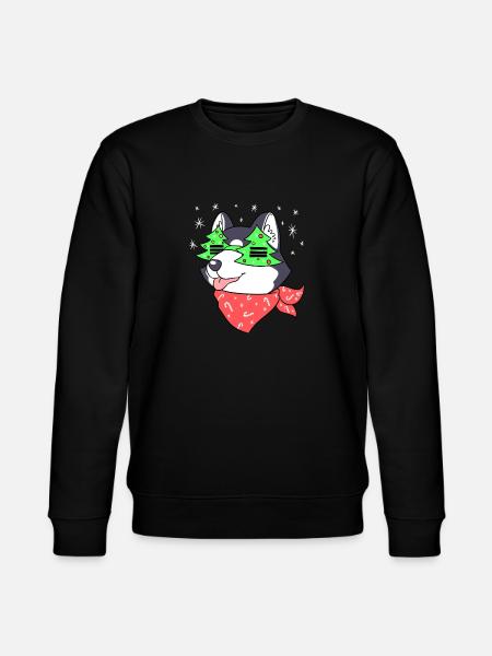Weihnachten – Weihnachtspullover – Husky - Stanley/Stella Unisex Bio-Sweatshirt CHANGER  - Schwarz