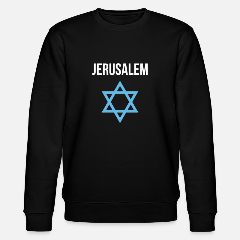 Jérusalem Israël Etoile de David - Sweat bio CHANGER Stanley/Stella Unisexe - noir