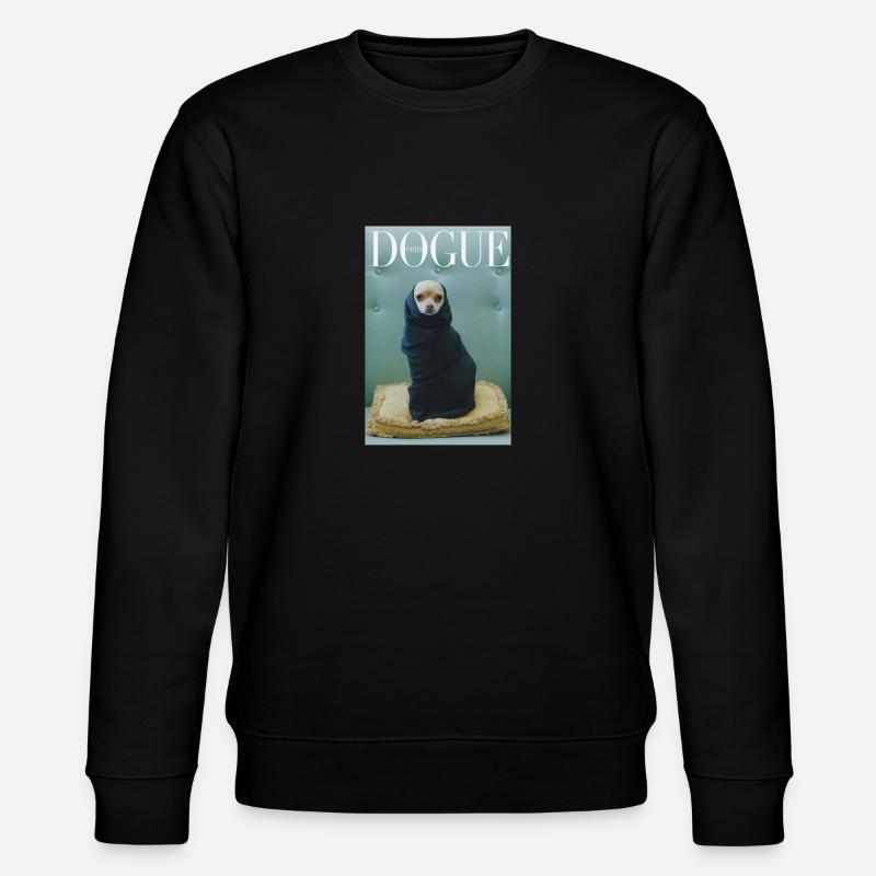 Chien chihuahua magazine de mode - Sweat bio CHANGER Stanley/Stella Unisexe - noir