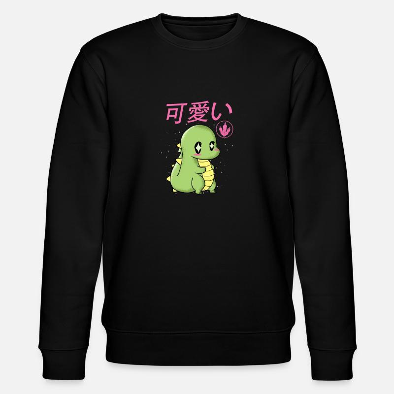 Kawaii Dino T-Rex cadeau mignon et mignon - Sweat bio CHANGER Stanley/Stella Unisexe - noir
