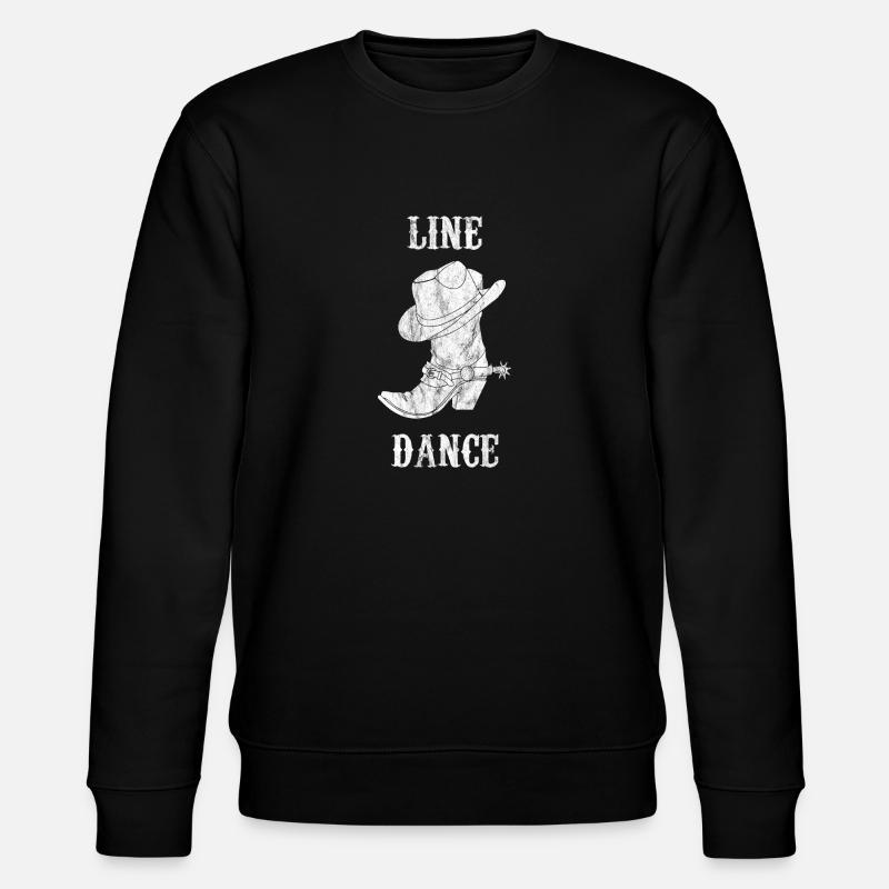 Linedance - Linedancer - Country - Cowboystiefel - Stanley/Stella Unisex Bio-Sweatshirt CHANGER  - Schwarz