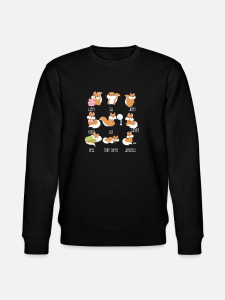 Squirrel - emotions - squirrel - gift - Stanley/Stella CHANGER Unisex Organic Sweatshirt - black
